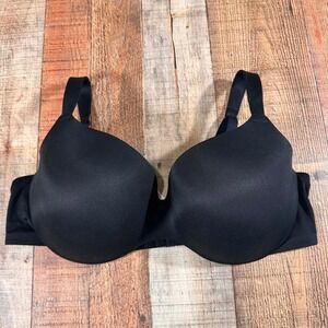 Auden Black Smooth Balconette Underwire Bra 44C Plus Size Everyday Basic